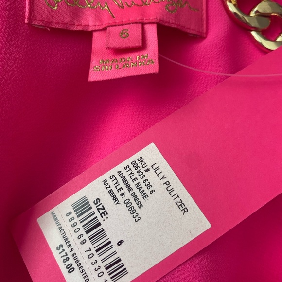 Lilly Pulitzer Adrienne dress. Beautiful color NWT - Picture 6 of 6